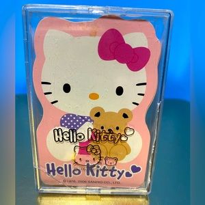 HELLO KITTY SANRIO VTG 2006 KITTY SHAPED PLAYING CARDS IN ORIGINAL CLEAR CASE